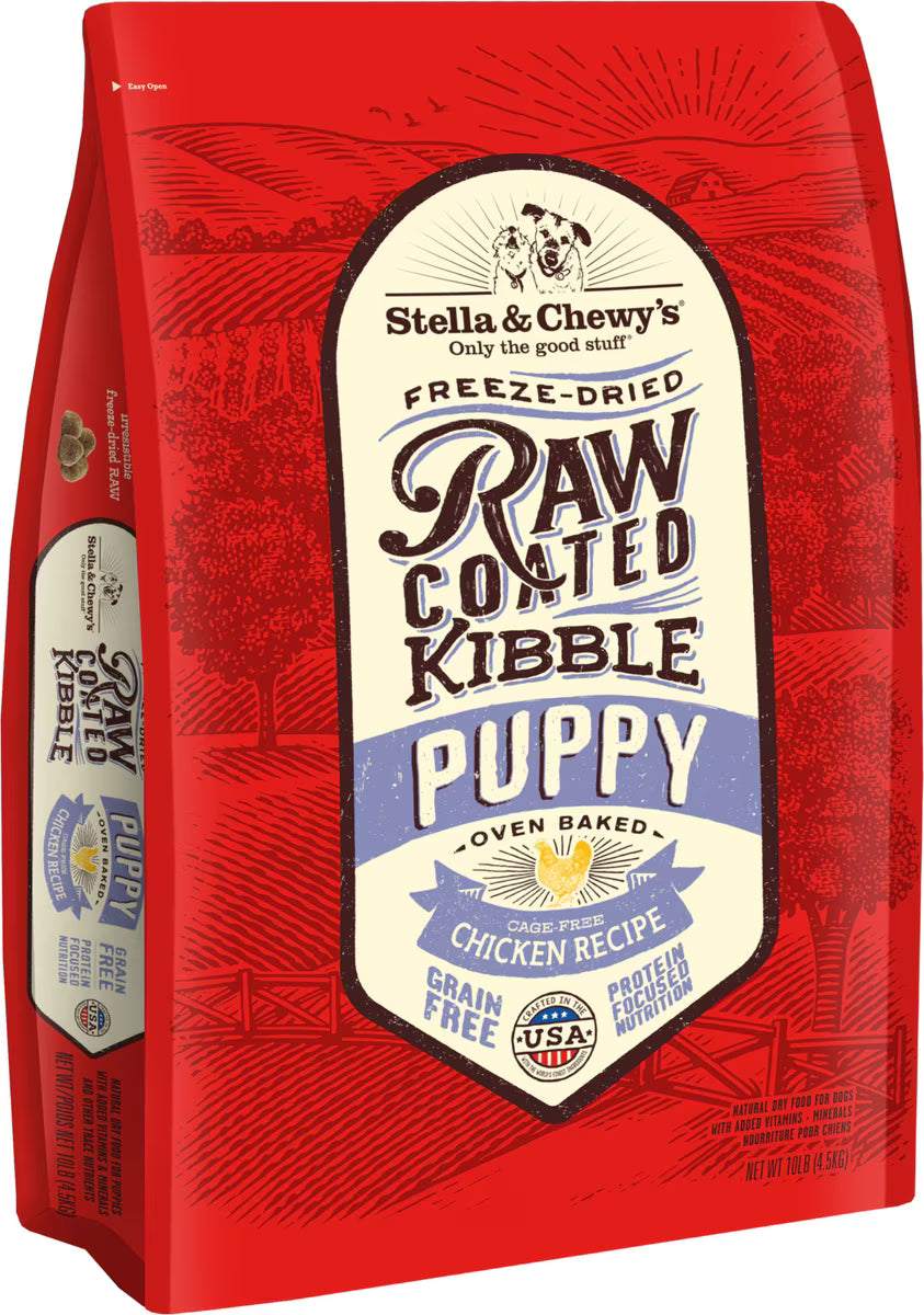 Stella & Chewys Dog Kibble - Raw Coated Chicken Puppy 10Lbs