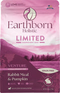 Earthborn Holistic Venture Limited Ingredient Diet Grain-Free Dry Dog Food Rabbit Meal & Pumpkin 4lb