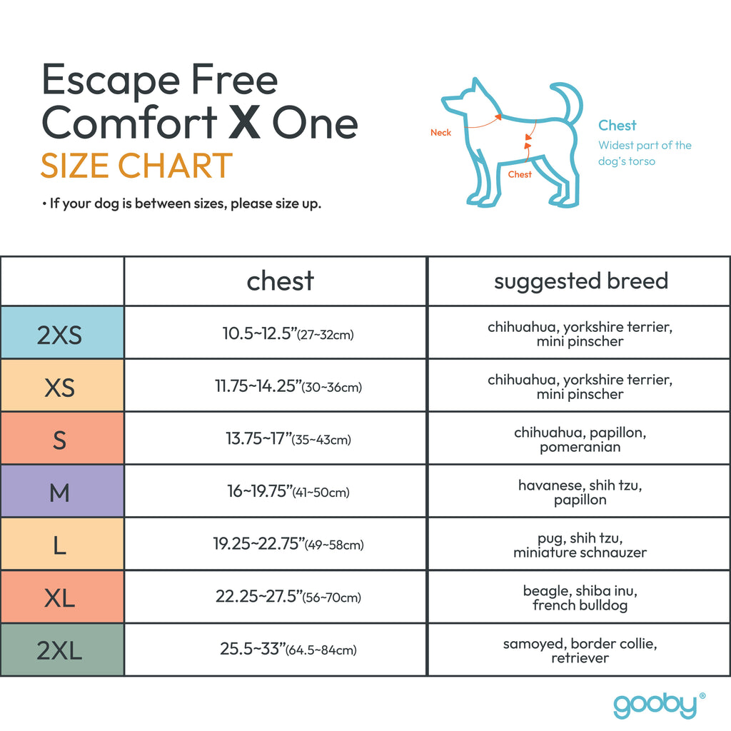 #04231 - Escape Free Comfort X One Harness: Atlanta Peach / 2X-Large