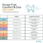 #04231 - Escape Free Comfort X One Harness: Atlanta Peach / 2X-Large