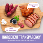 Grain Free Duck & Sweet Potato Recipe: 4 lbs