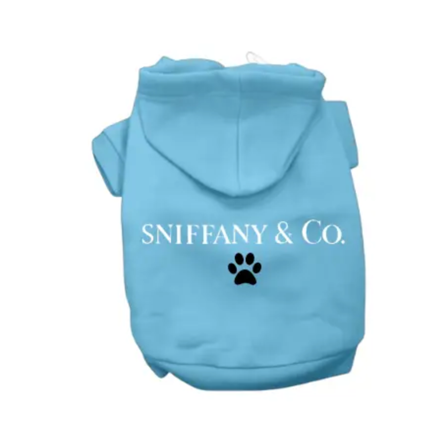 Sniffany & CO Paw Print- Dog Hoodie: Cream / XS