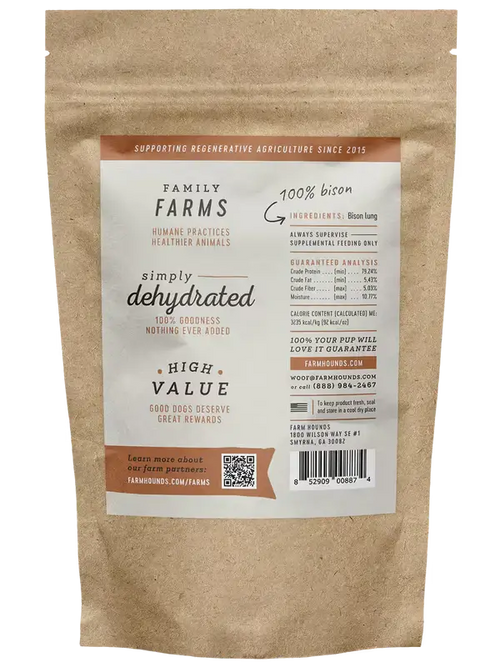 Bison Lung Dog Treats | 2 oz | Limited Seasonal