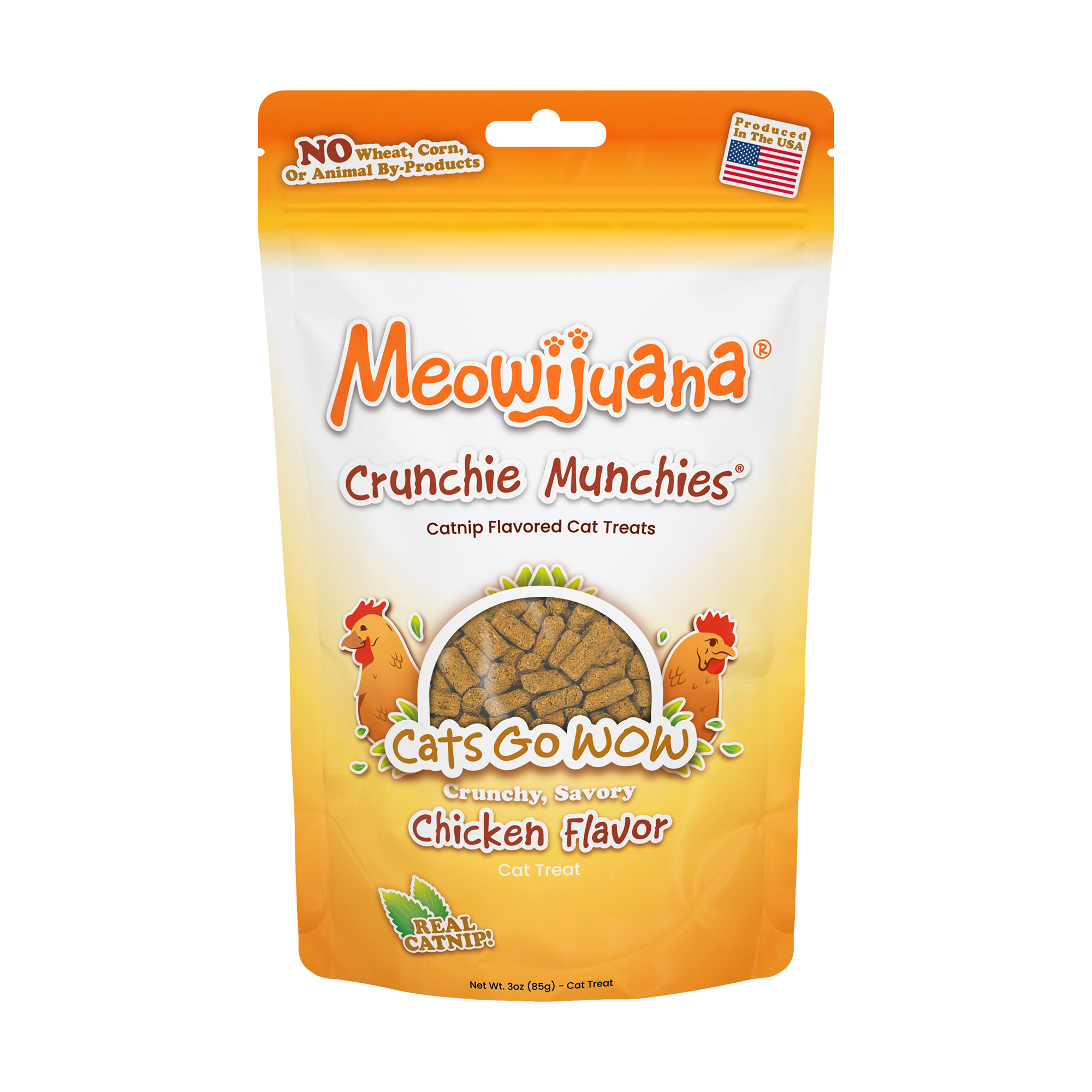 Meowijuana® Crunchie Munchies Chicken Cat Treats