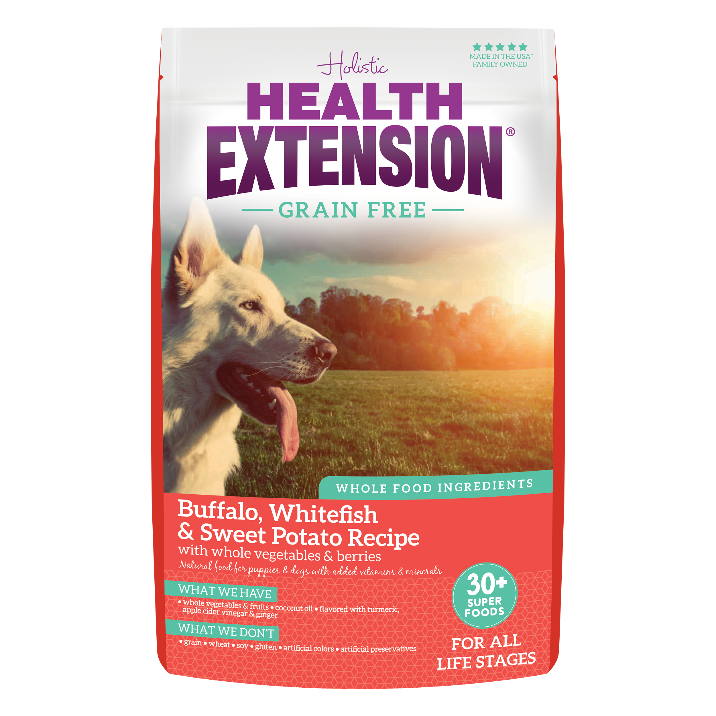 Grain Free Buffalo, Whitefish & Sweet Potato Recipe: 23.5 lbs