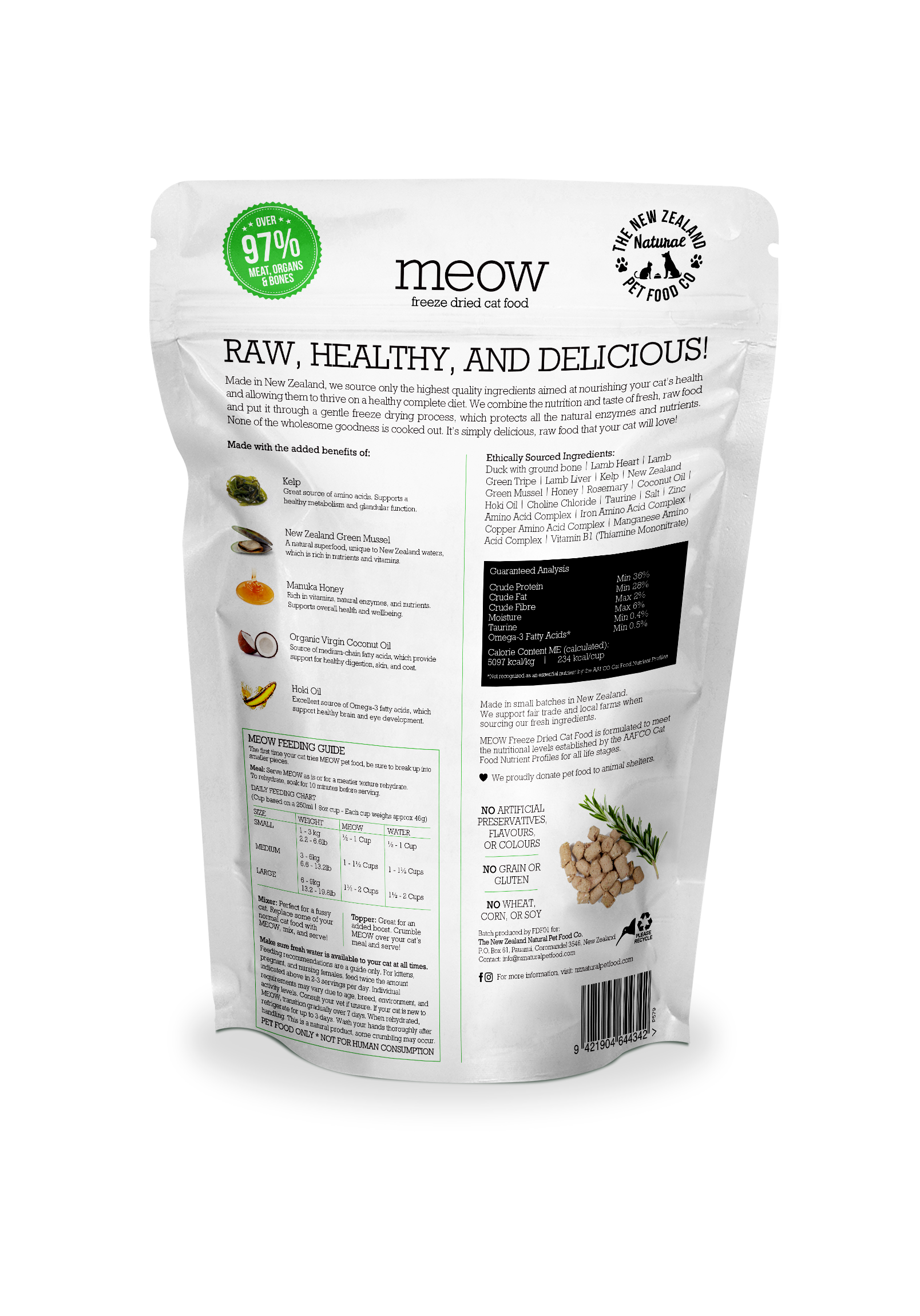 Meow Duck Freeze Dried Cat Food  | 9.9oz: 9.9oz
