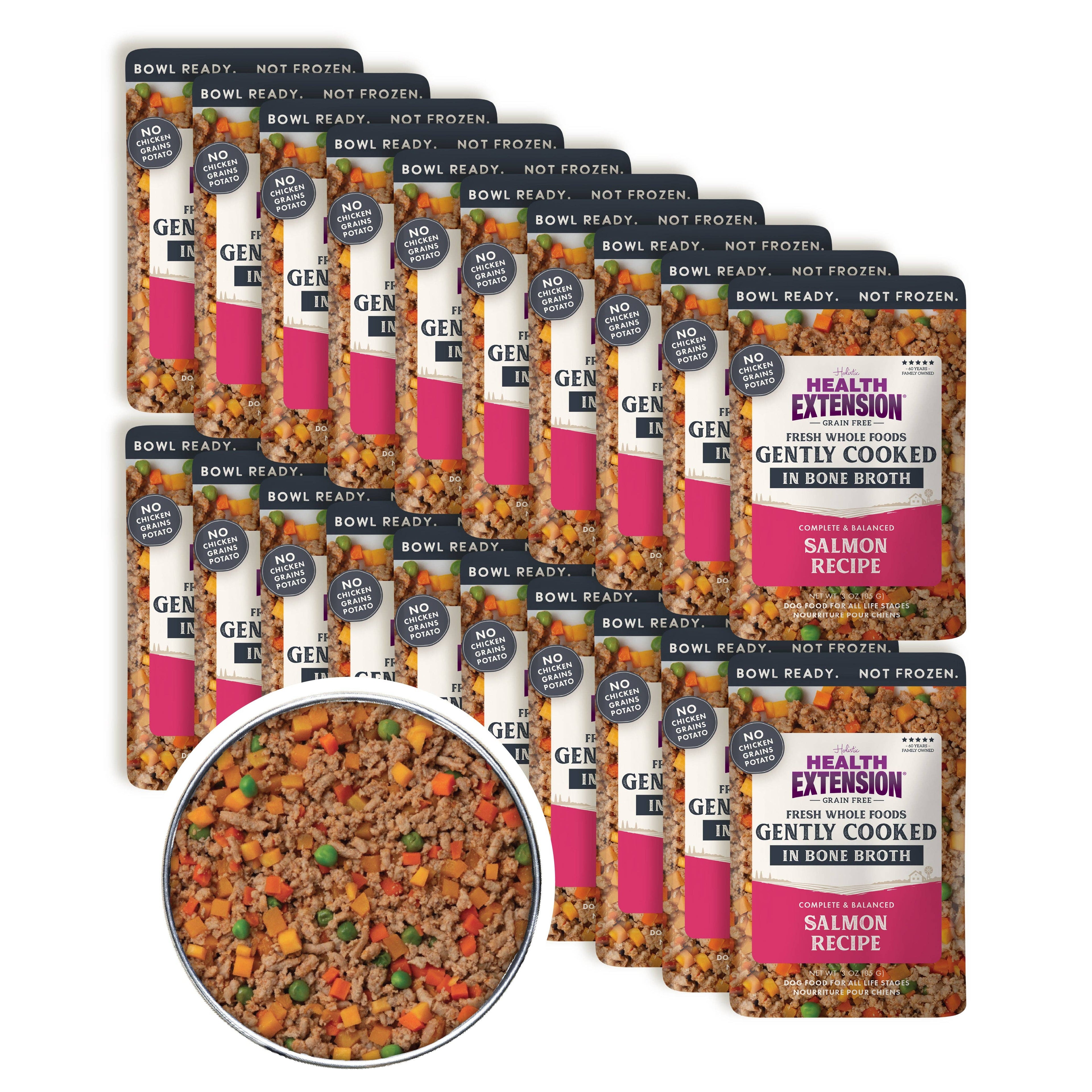 Gently Cooked Grain Free Salmon Recipe: 9oz pouch 10 pack