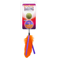 Meowijuana® Whack n Roll Purrple Passion Catnip Ball /w Cage