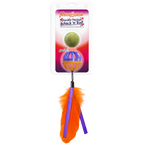 Meowijuana® Whack n Roll Purrple Passion Catnip Ball /w Cage