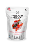 Meow Chicken & King Salmon Freeze Dried Cat Food|9.9oz: 9.9oz