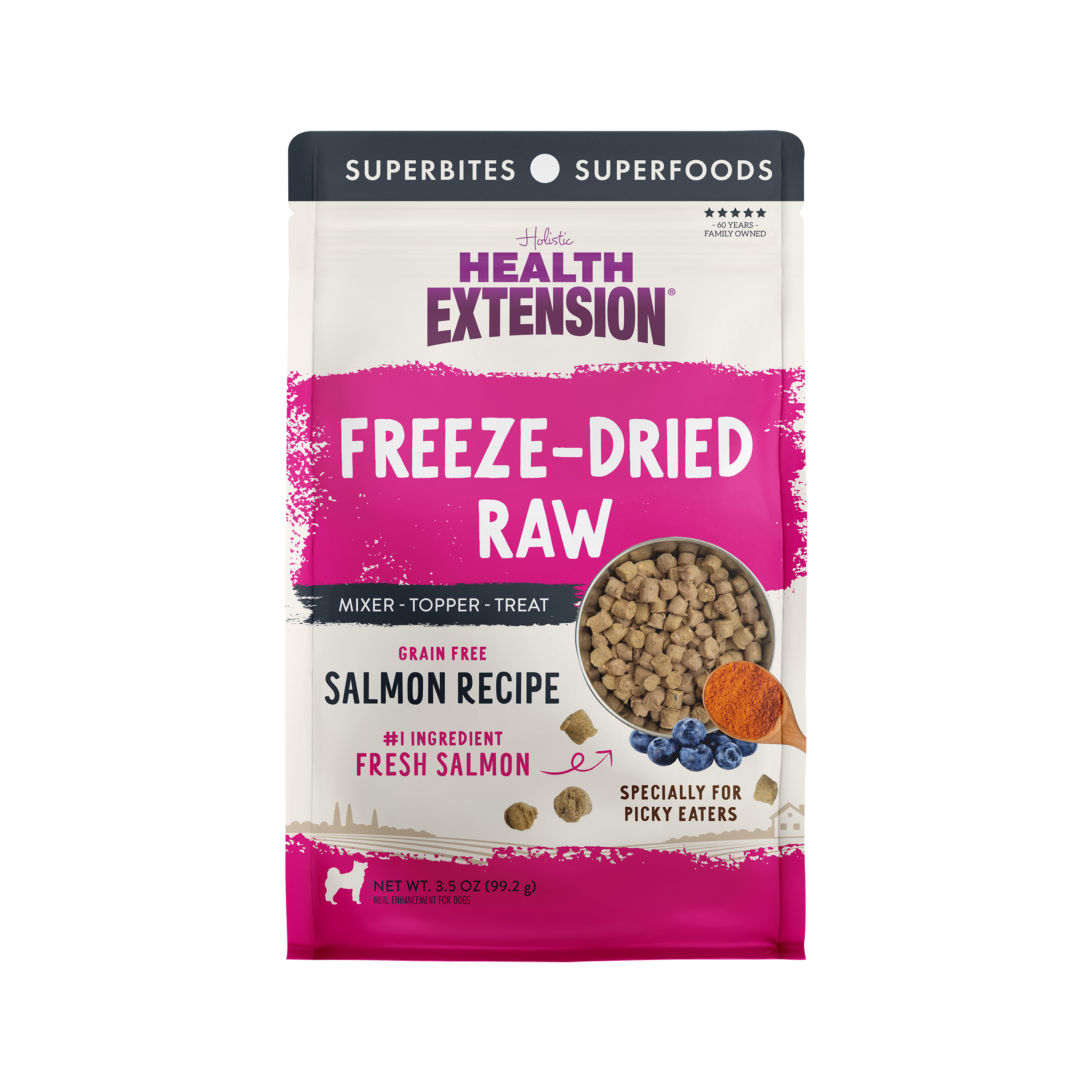 Freeze Dried Raw Salmon Recipe: 12oz