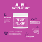 The Only Melatonin Calming Soft Chews Dogs Need: 120 count jar