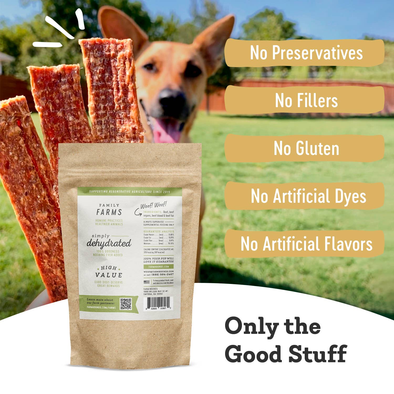 All-Natural Beef Strips Dog Treats | 4.5 oz