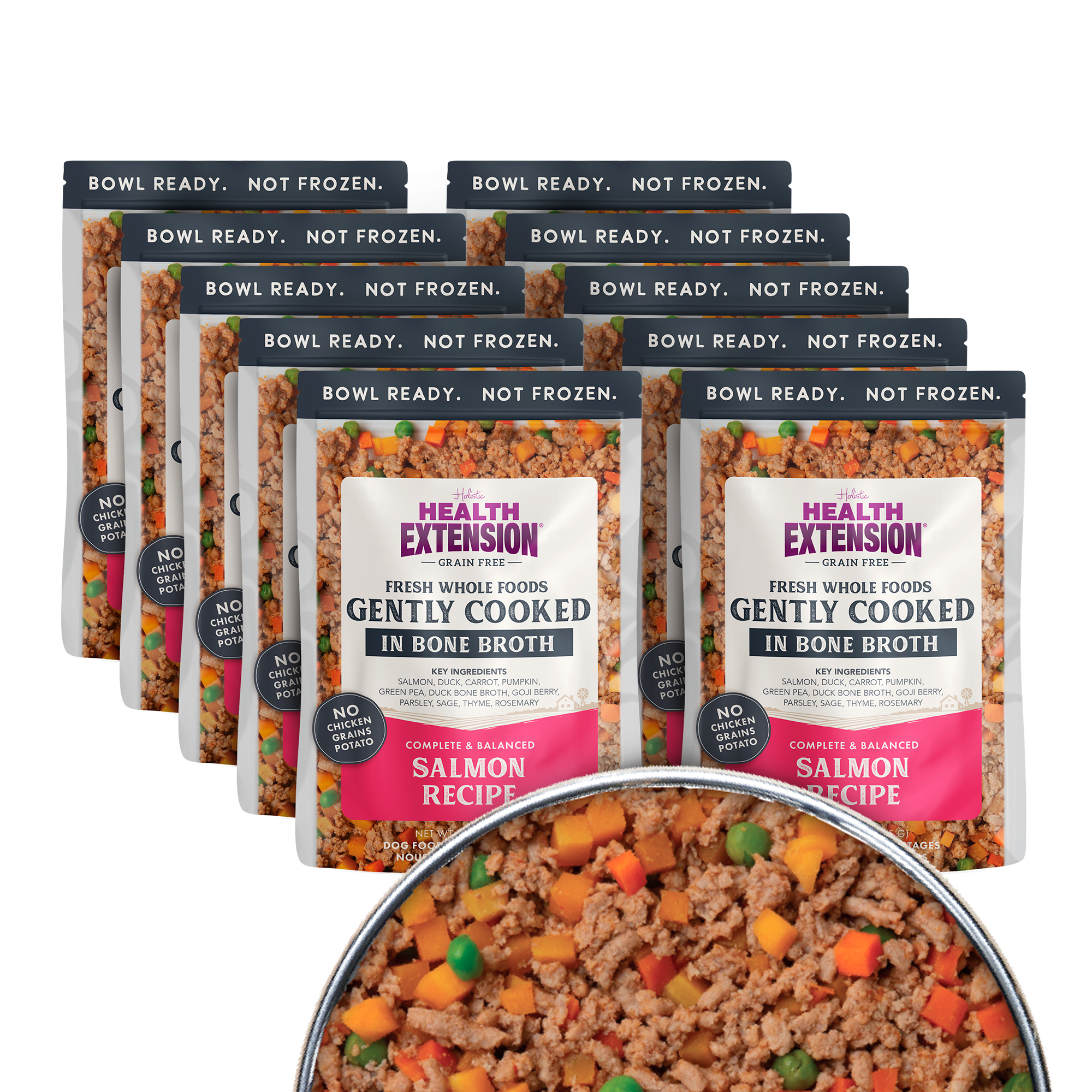 Gently Cooked Grain Free Salmon Recipe: 9oz pouch 10 pack