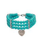 Three-Row Pearl Sniffany Dog Necklace: S / 1 Row