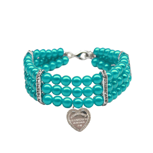 Three-Row Pearl Sniffany Dog Necklace: S / 1 Row