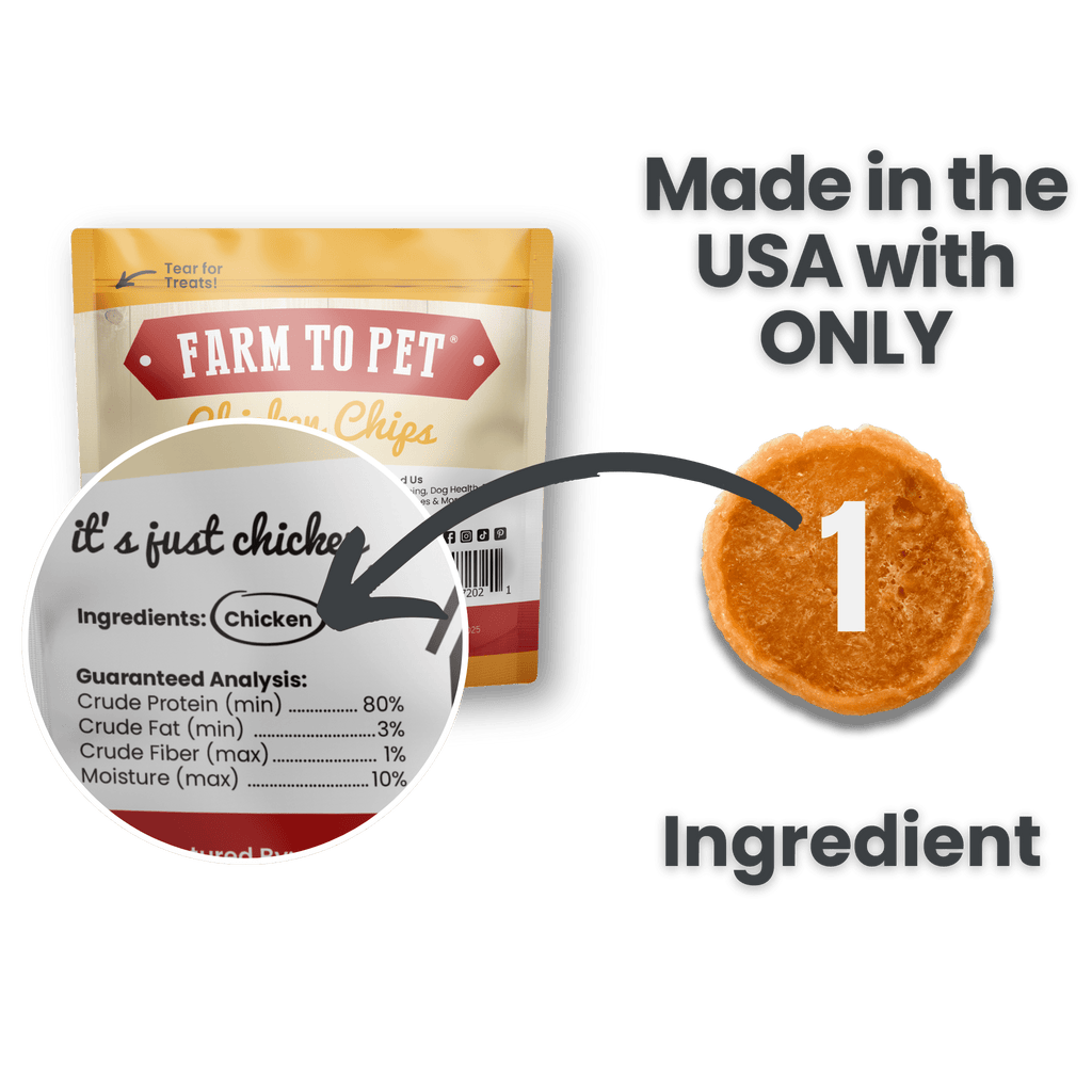 Chicken Chips Healthy Dog Snack Pack Bundle (24 pack): Pack of 24