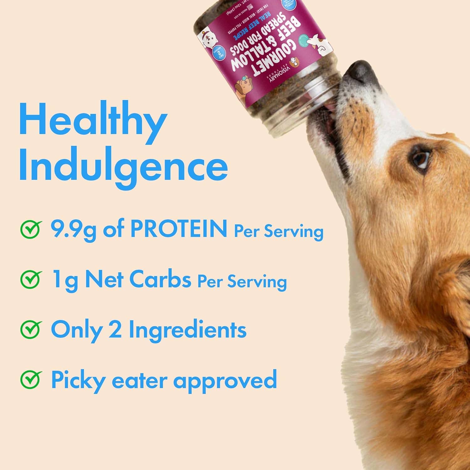Beef & Beef Tallow Dog Meat Spread | 12 oz