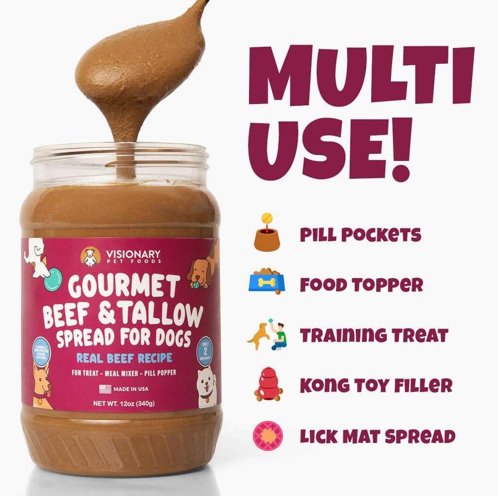 Beef & Beef Tallow Dog Meat Spread | 12 oz