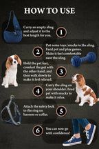 Noah & Paw Premium Denim Sling Carrier | Dark Blue