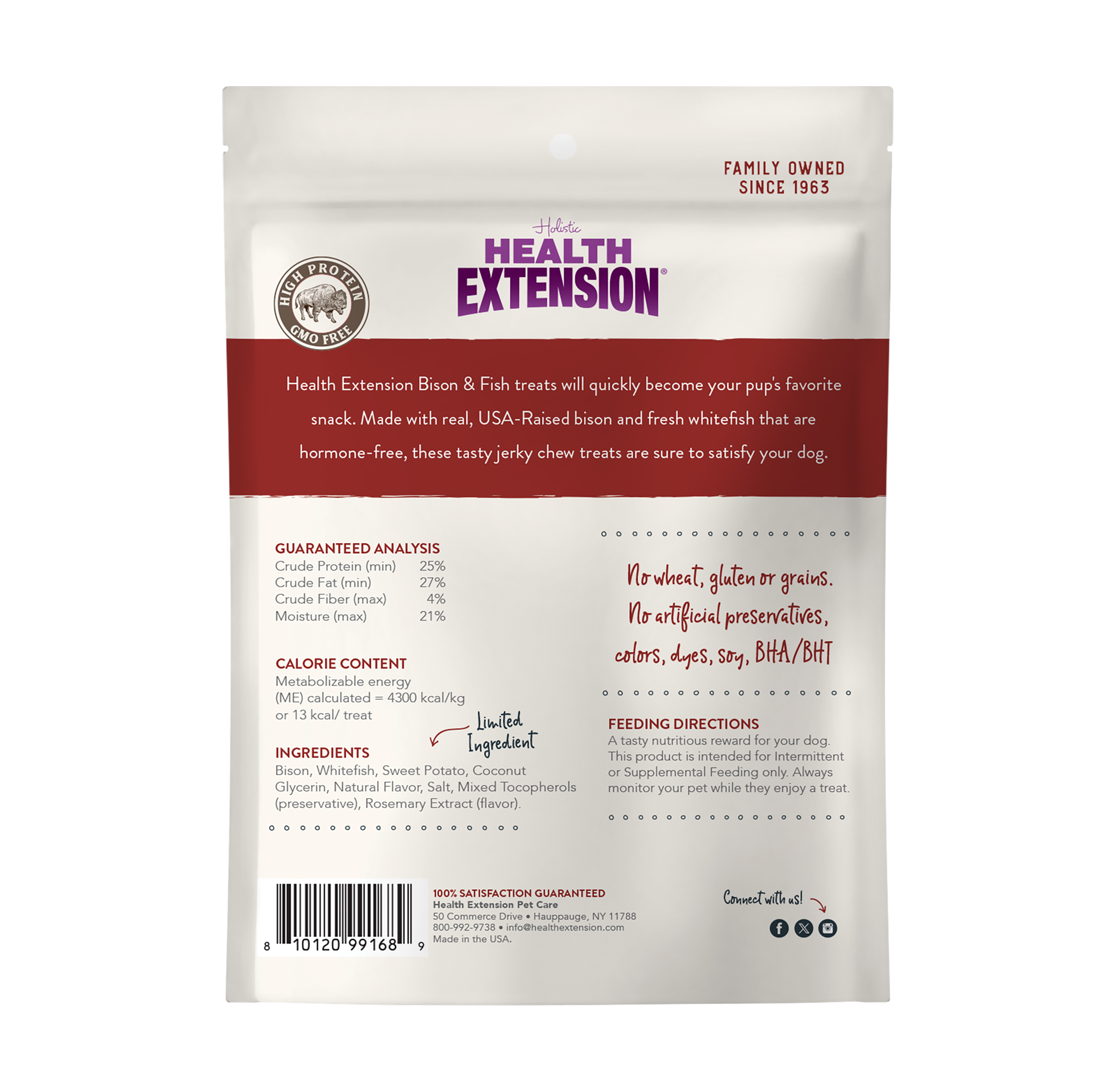Bison & Fish Jerky: 4oz