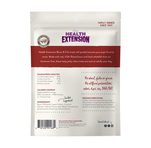 Bison & Fish Jerky: 14oz