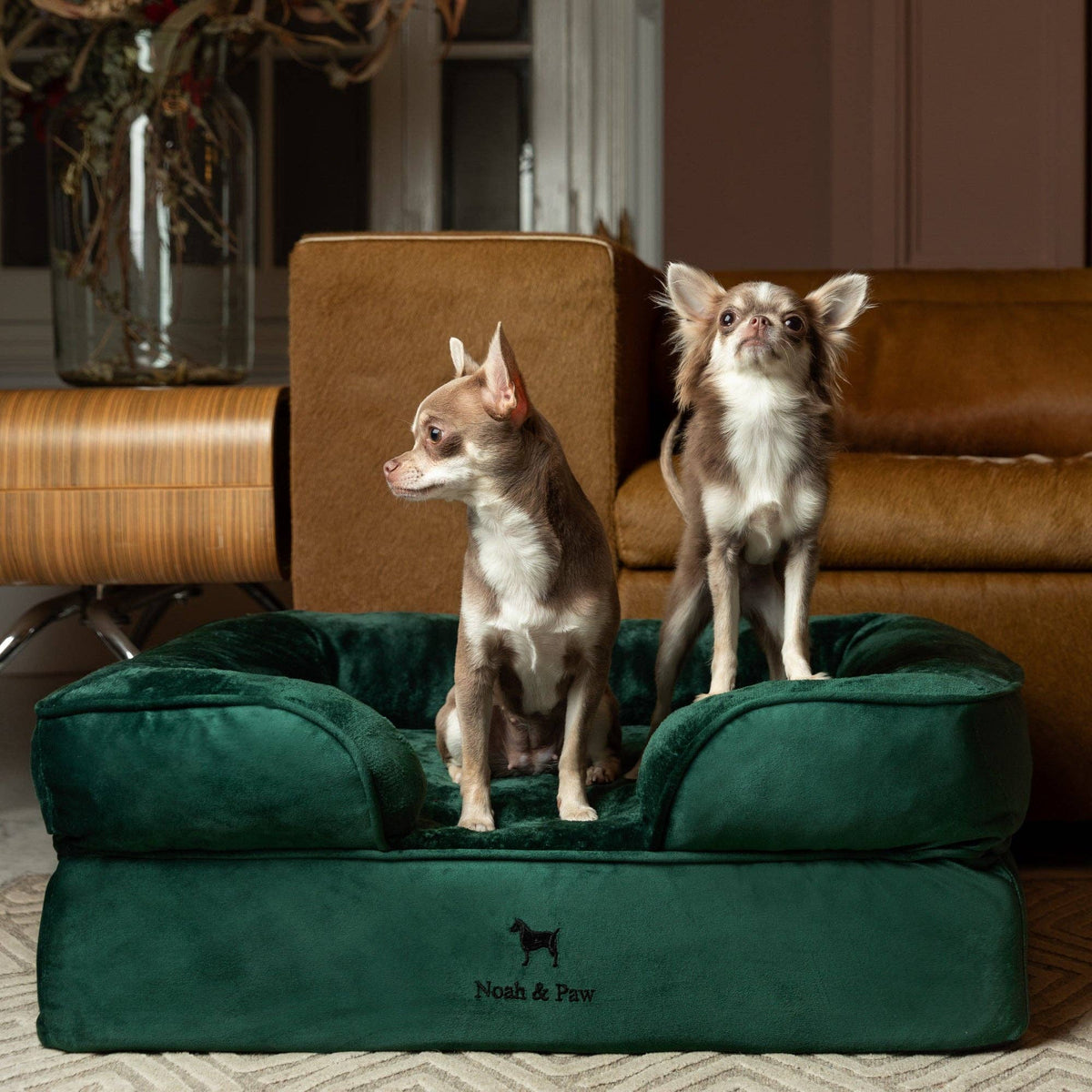 Velvet Orthopedic Pet Bed, Cooling Gel Memory Foam: S [20*15*8] / Brown
