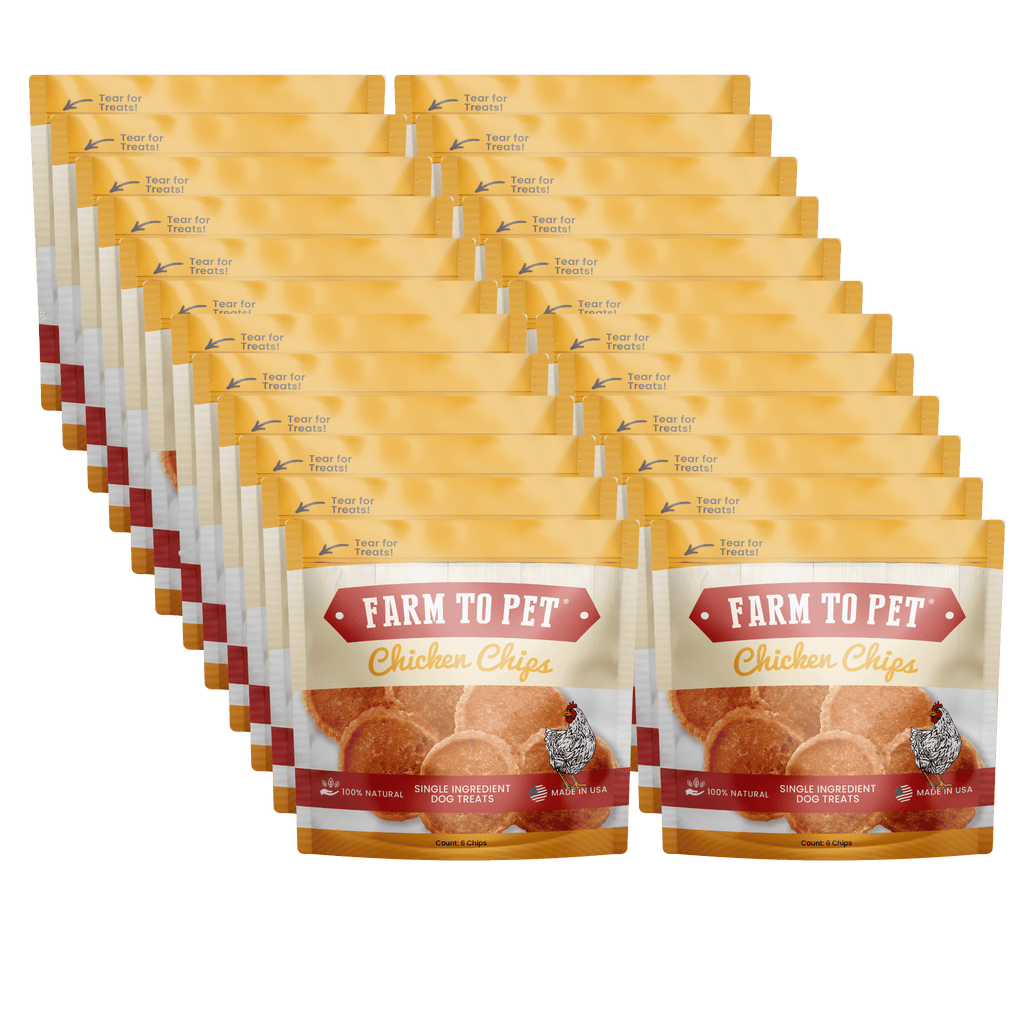 Chicken Chips Healthy Dog Snack Pack Bundle (24 pack): Pack of 24