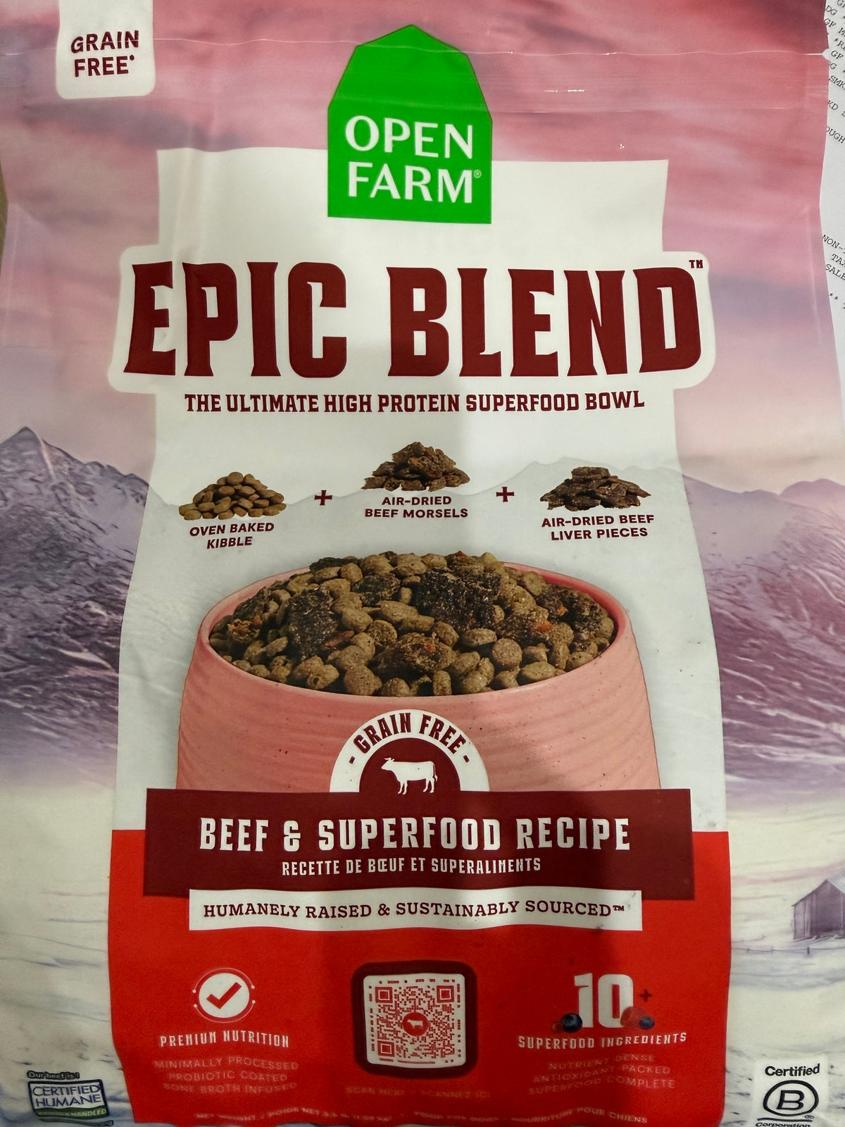 Open Farm Epic Blend Beef Superfood Recipe 3.5LB
