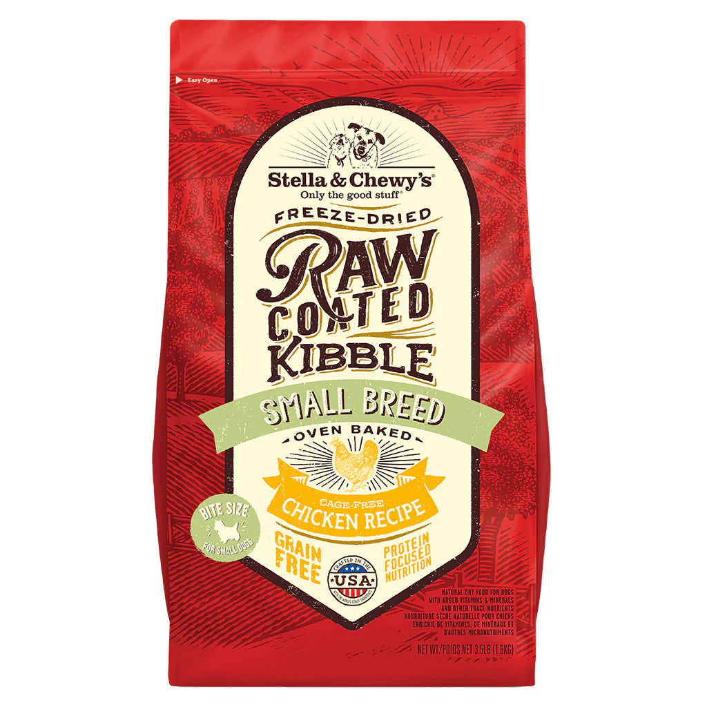 Stella & Chewys Dog Kibble - Raw Coated Chicken Small Breed 10Lbs