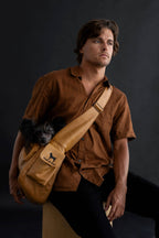 Noah & Paw Vegan Leather Sling Carrier | Camel
