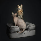 Velvet Orthopedic Pet Bed, Cooling Gel Memory Foam: S [20*15*8] / Brown