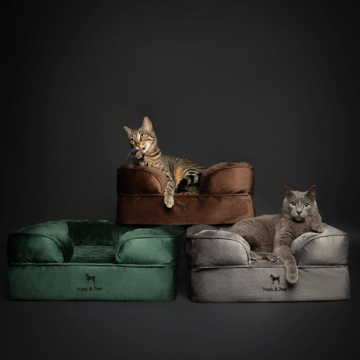 Velvet Orthopedic Pet Bed, Cooling Gel Memory Foam: S [20*15*8] / Brown