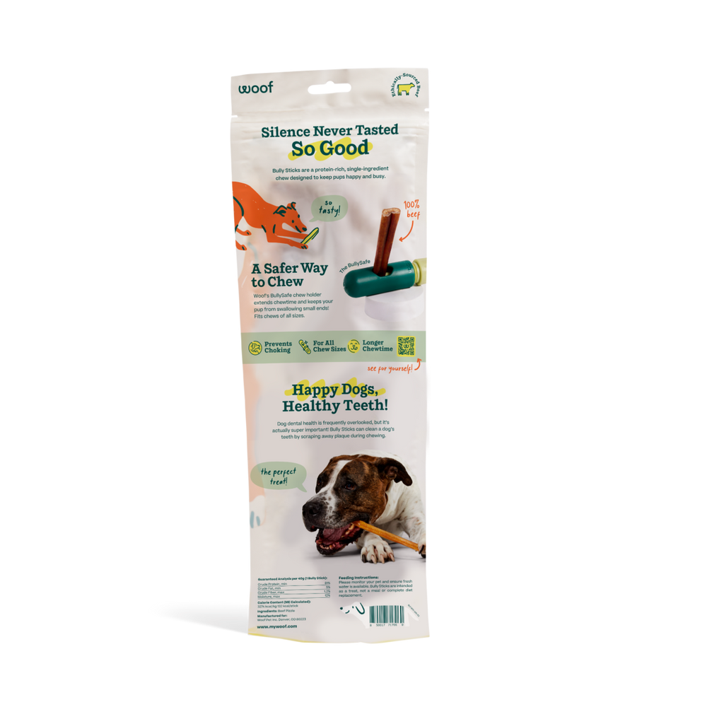 BullySafe Chews - BullySticks: Beef / 12-inch 5 pack