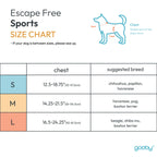 #04612 - Escape Free Sport Harness: Blue / Large Chest (16.5-24.25")