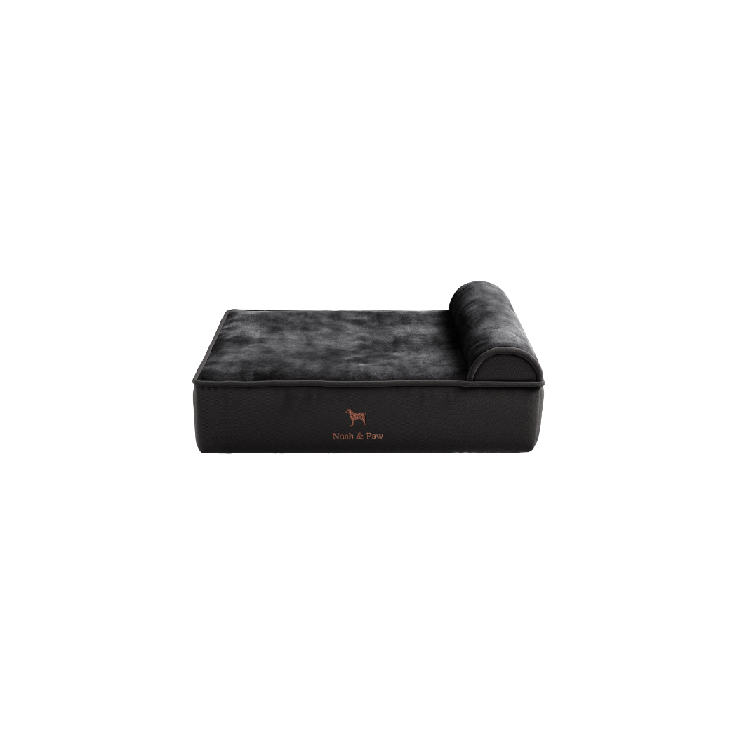 Noah & Paw Classic Orthopedic Bed | Black Denim | Medium