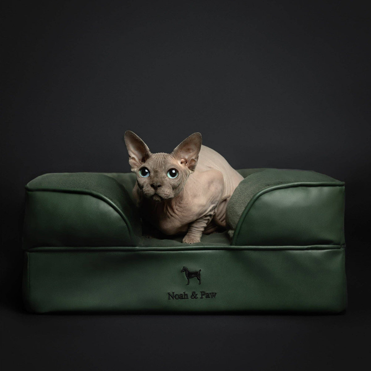 Faux Leather Orthopedic Pet Bed, Cooling Gel Foam, Sofa: Camel / XL [45*35*11]