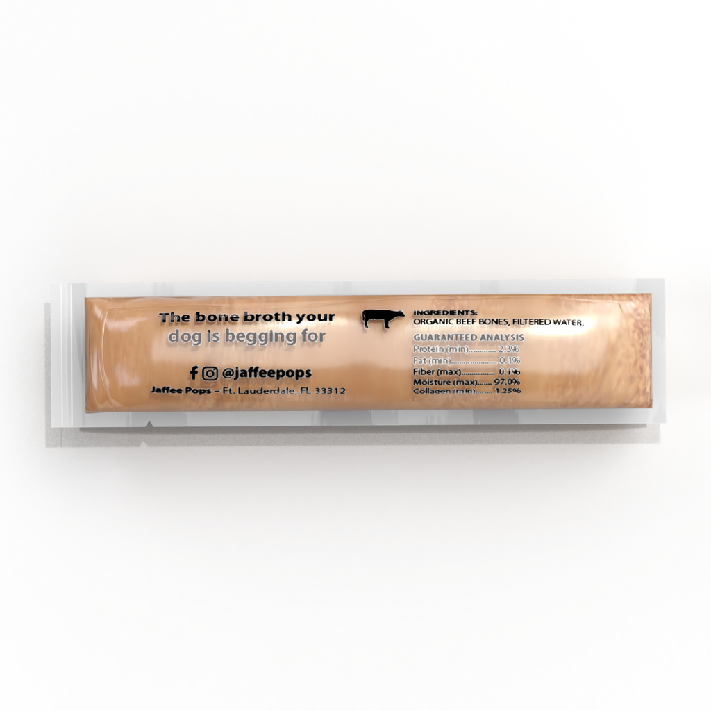 Organic Beef Bone Broth Pops | Frozen Dog Treat | 4 oz