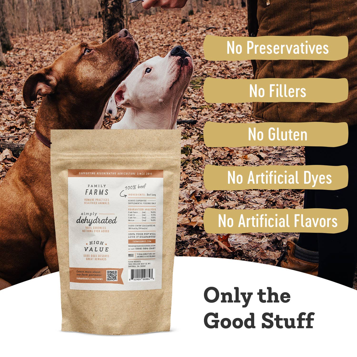 Beef Lung Dog Treats | 2 oz | All-Natural