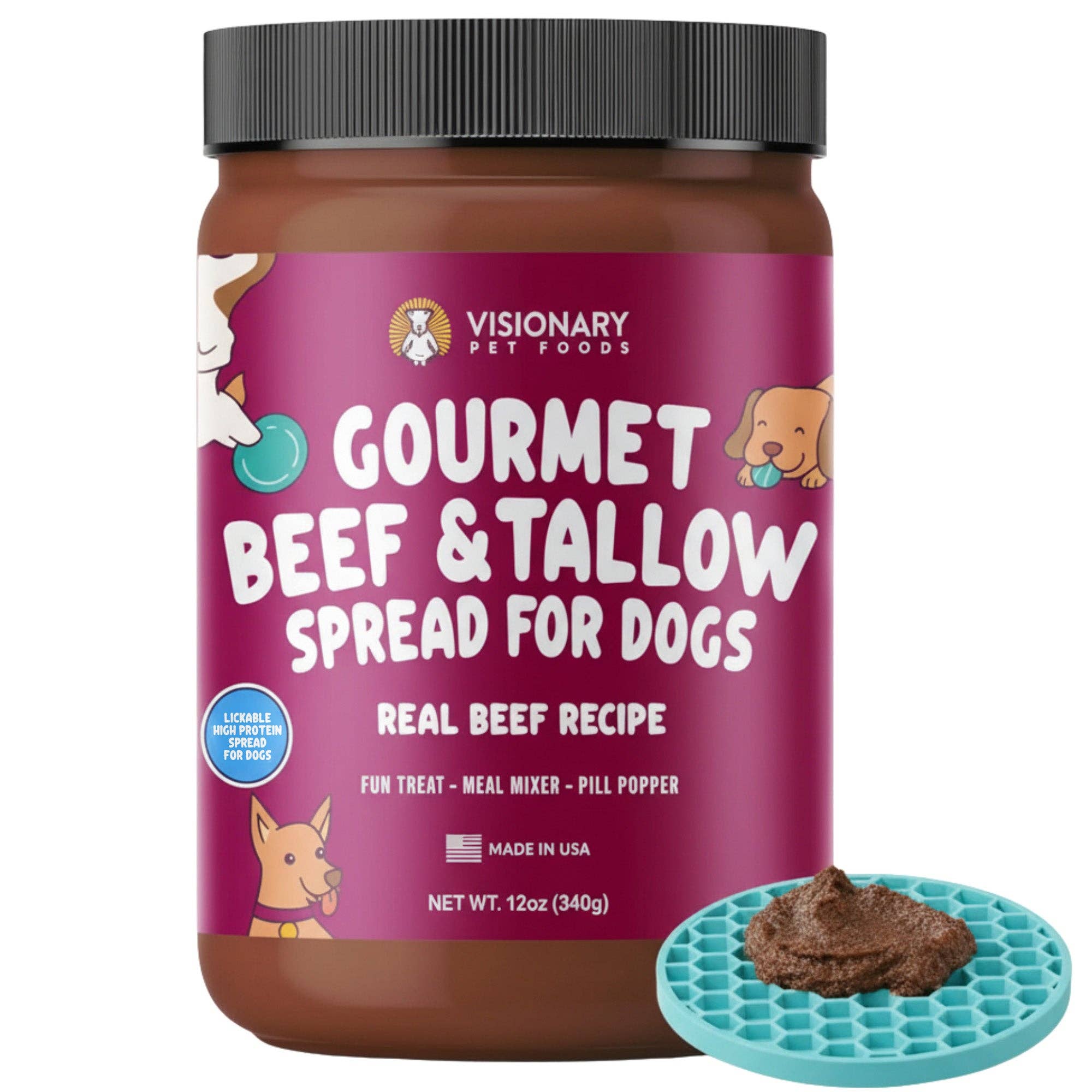Beef & Beef Tallow Dog Meat Spread | 12 oz
