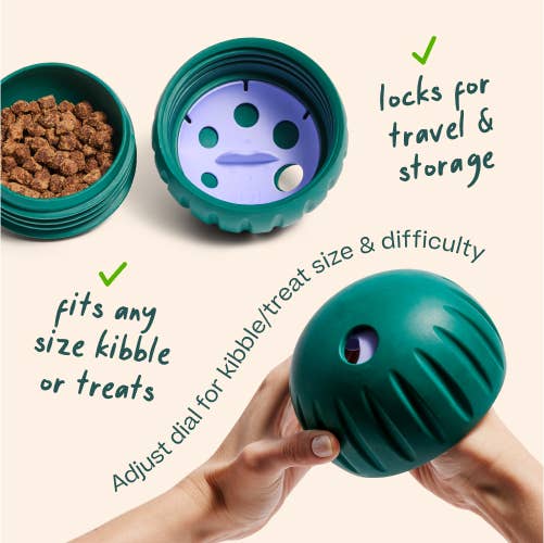 Walkabout Slow Feeder & Puzzle Toy | Small | Green