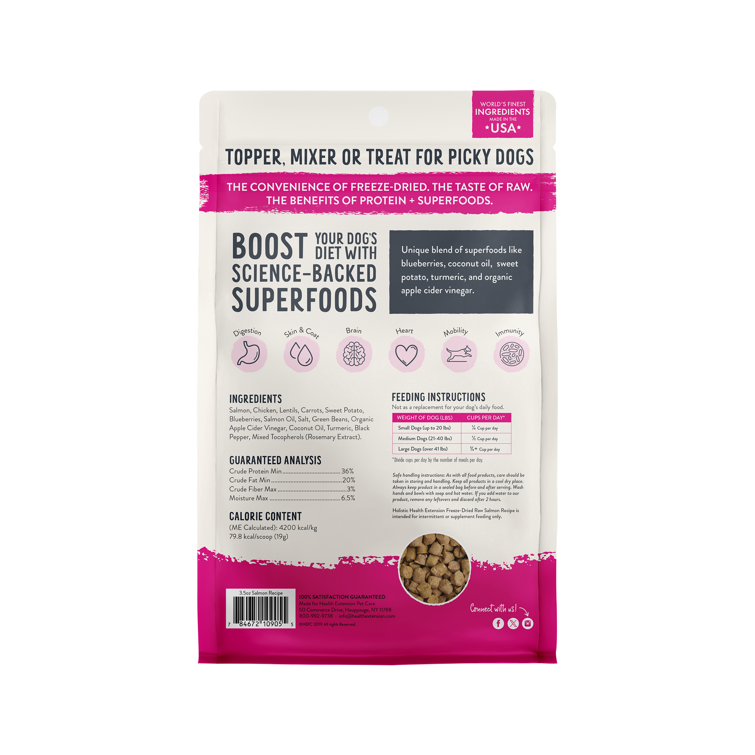 Freeze Dried Raw Salmon Recipe: 12oz