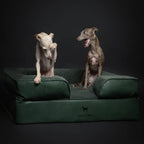 Faux Leather Orthopedic Pet Bed, Cooling Gel Foam, Sofa: Black / XL [45*35*11]