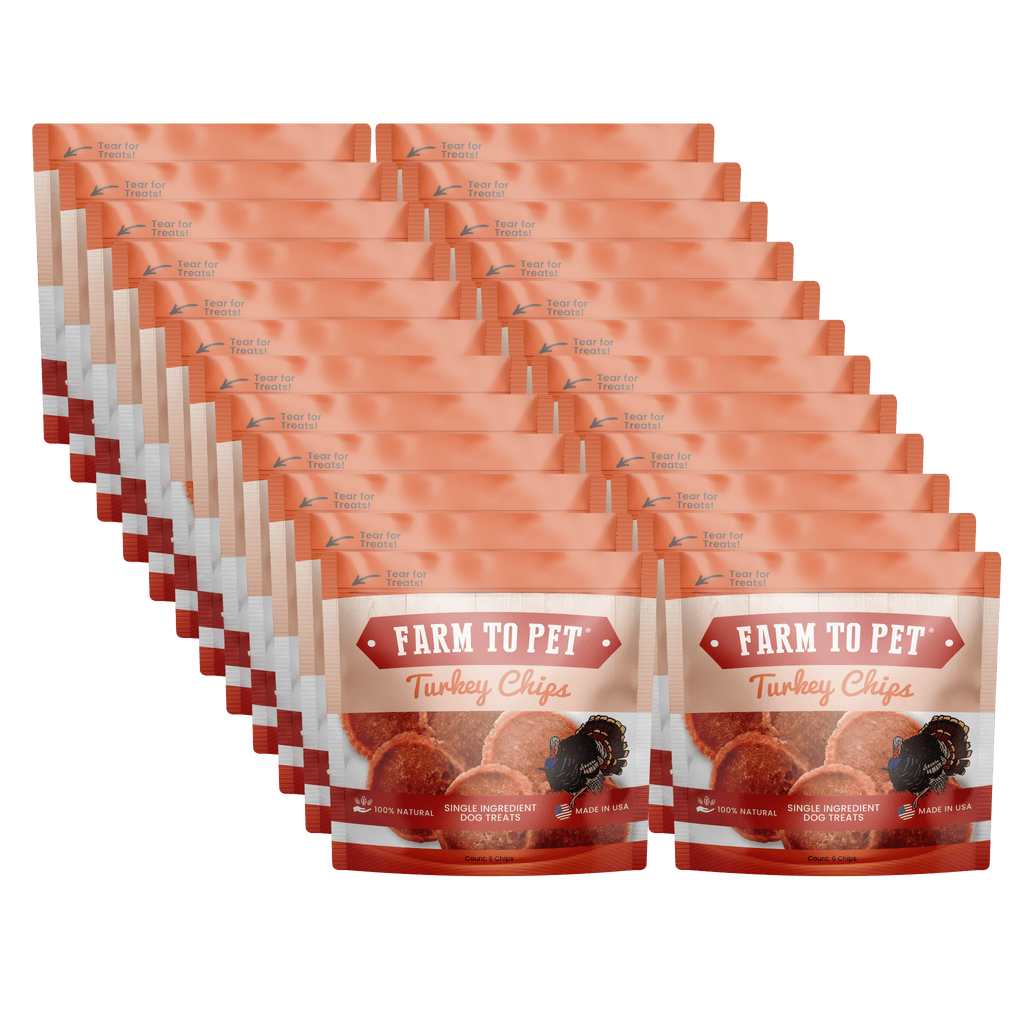 Turkey Chips Healthy Dog Snack Pack Bundle (24 pack): 24
