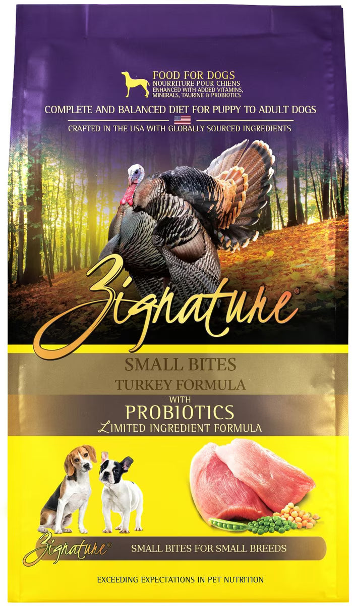 Zignature Dog 4Lb.  Small Bite Turkey